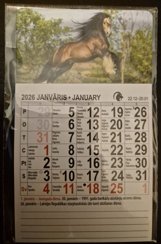 Календарь-магнит 2026. Символ года. Вид 2