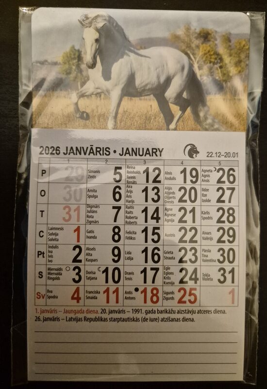 Календарь-магнит 2026. Символ года. Вид 1