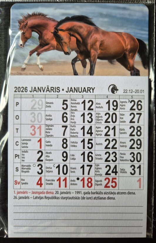 Календарь-магнит 2026. Символ года. Вид 12