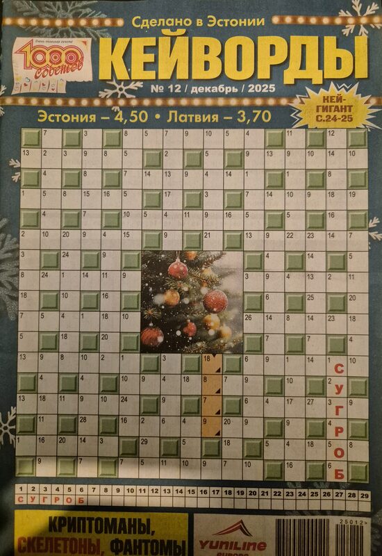 Кейворды 1000 советов нр.12 декабрь 2025г
