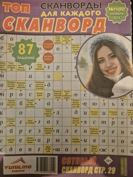 Топ сканворд нр11 ноябрь 2024